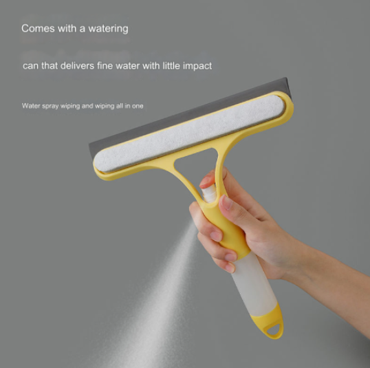 Multi-Function Window Cleaning Tool with Spray Bottle